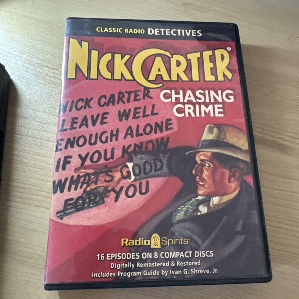 Nick Carter Master Detective: Chasing Crime 16 Episodes 8 CD